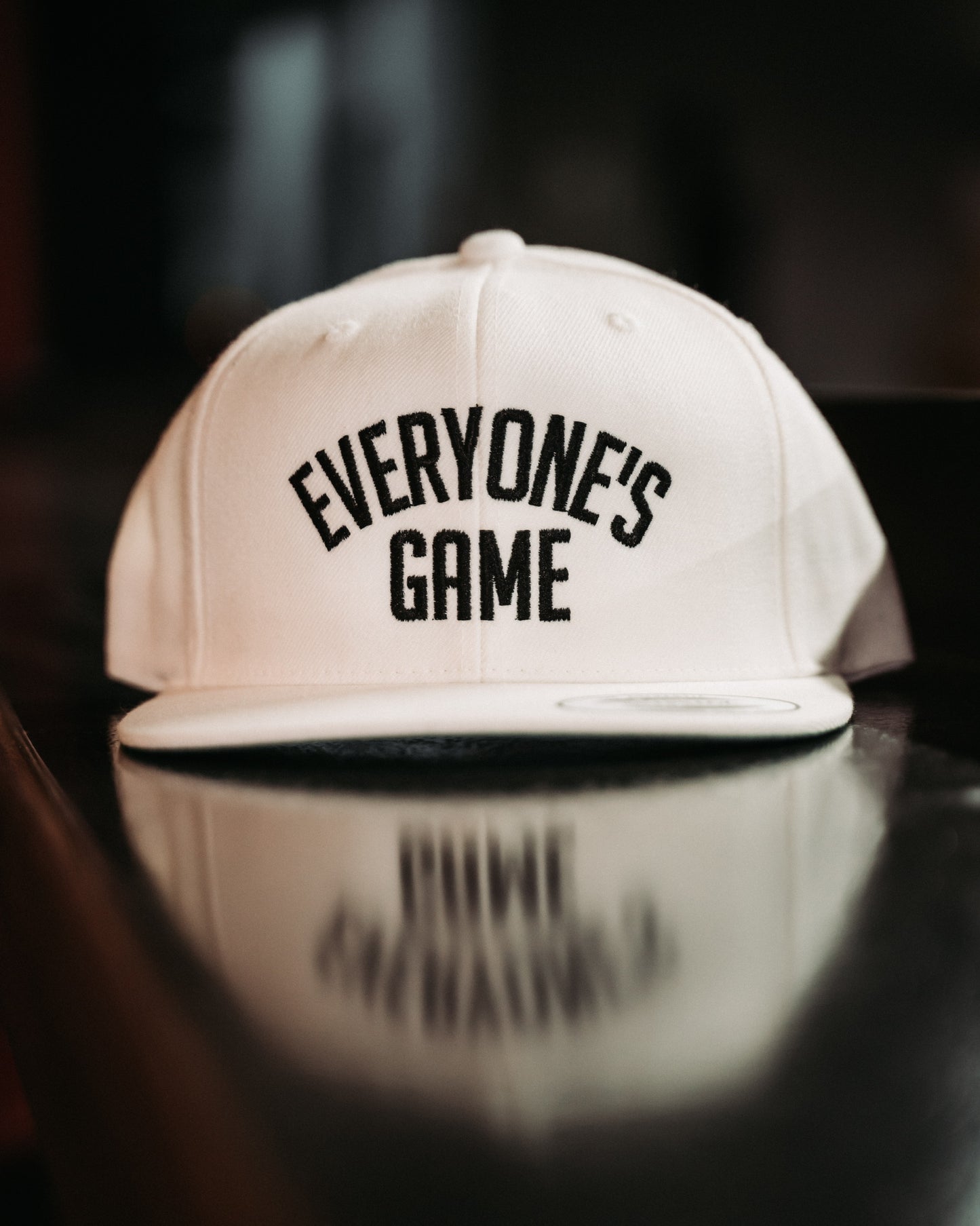Everyones Game Cream Snapback Hat